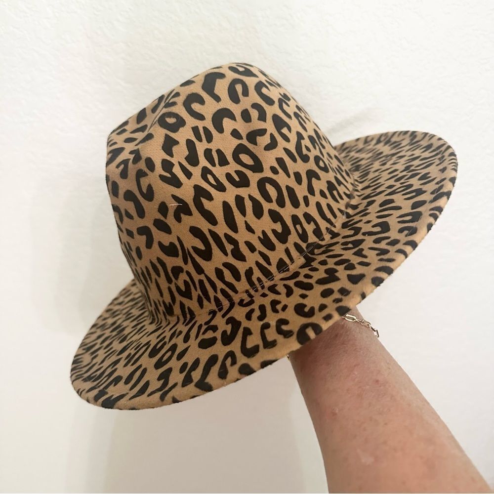 Marcus Adler New York Leopard Print Cowboy Panama Hat